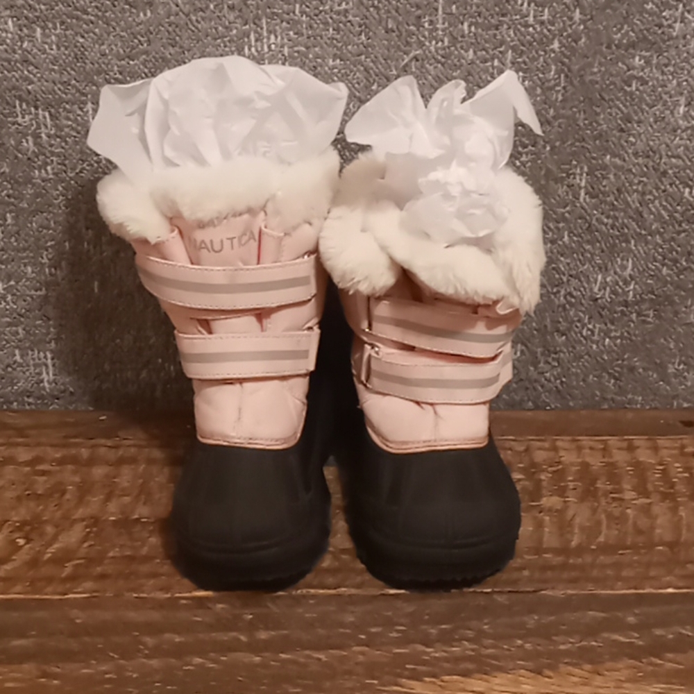 Nautica pink toddler winter boots